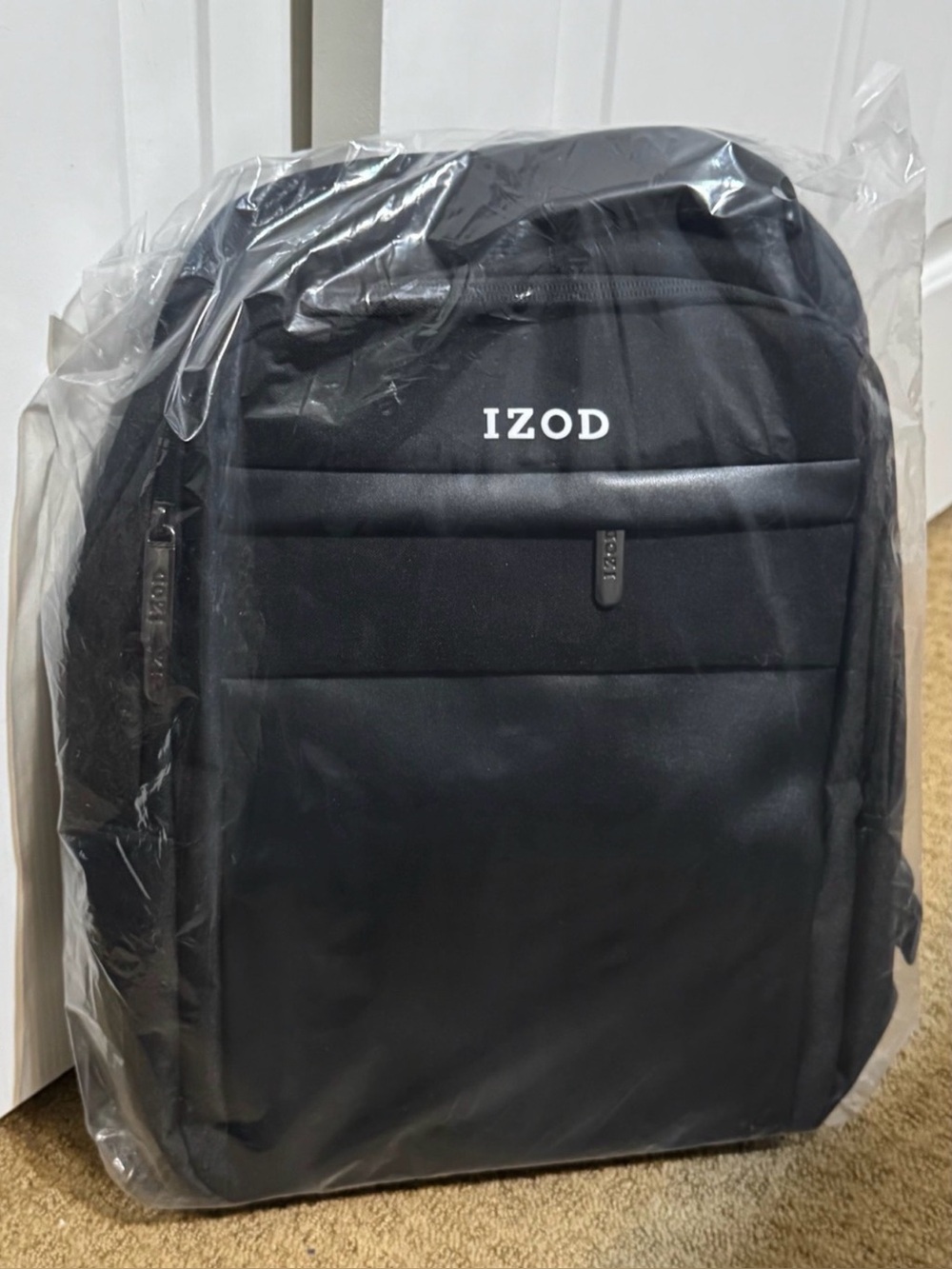 New IZOD Black Laptop Backpack – Brand New in Original Packaging